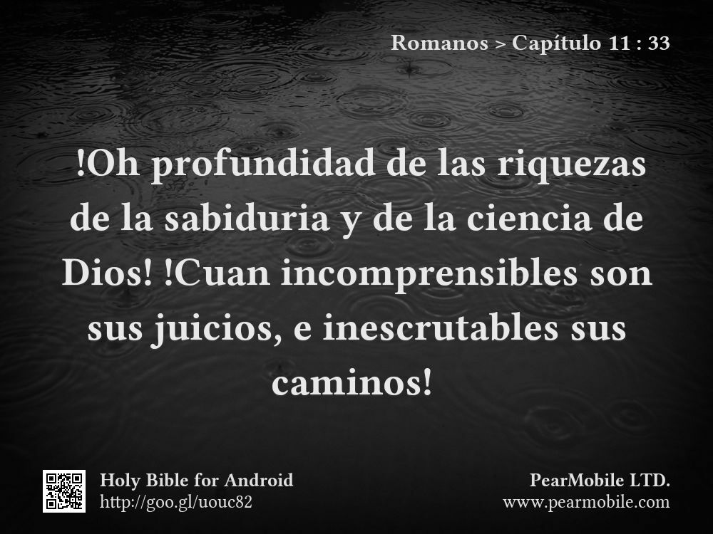 Romanos, Capítulo 11:33